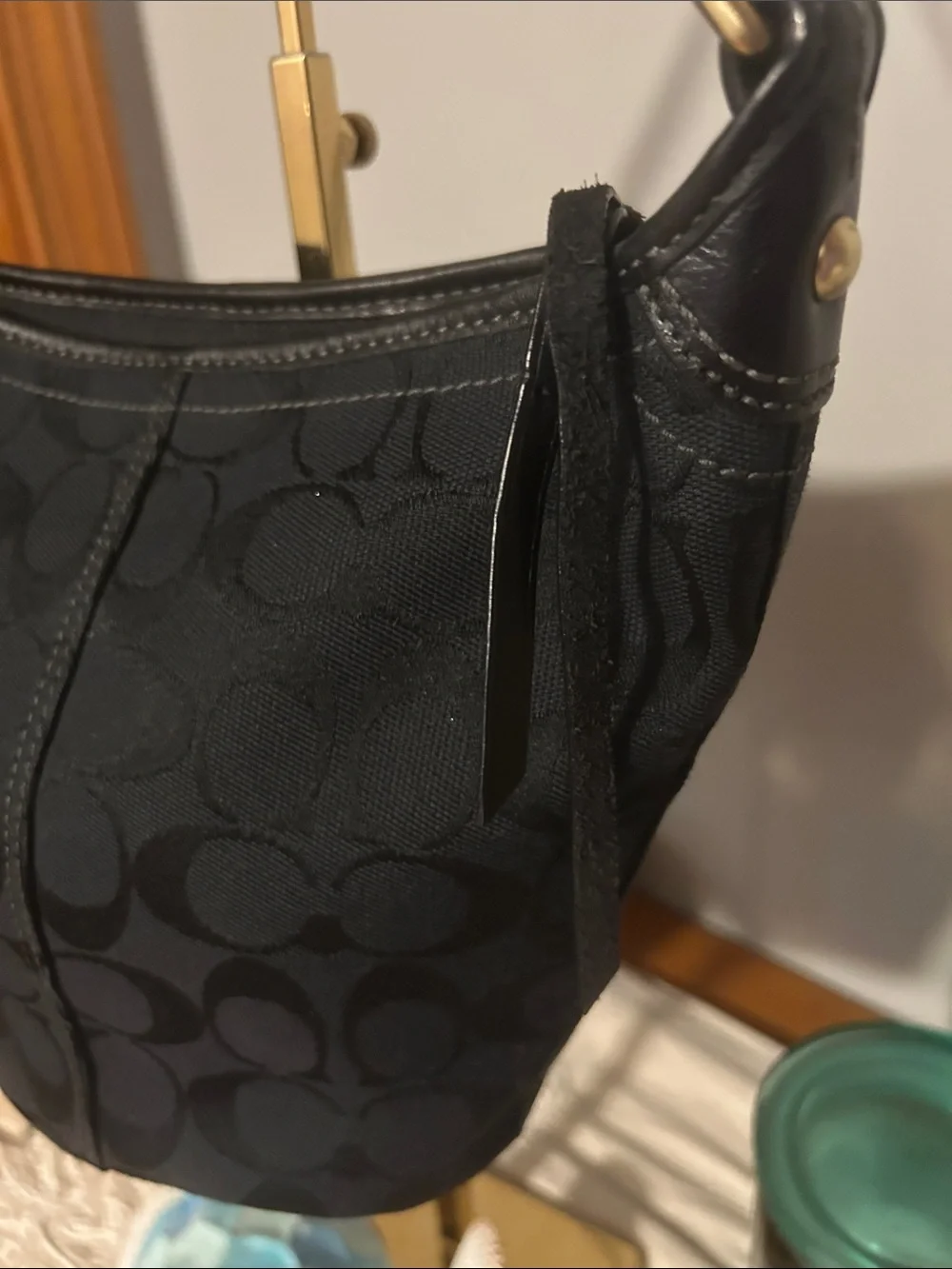 Coach 2007 Mini Bleecker Shoulder Bag with Gold Hardware in EUC
